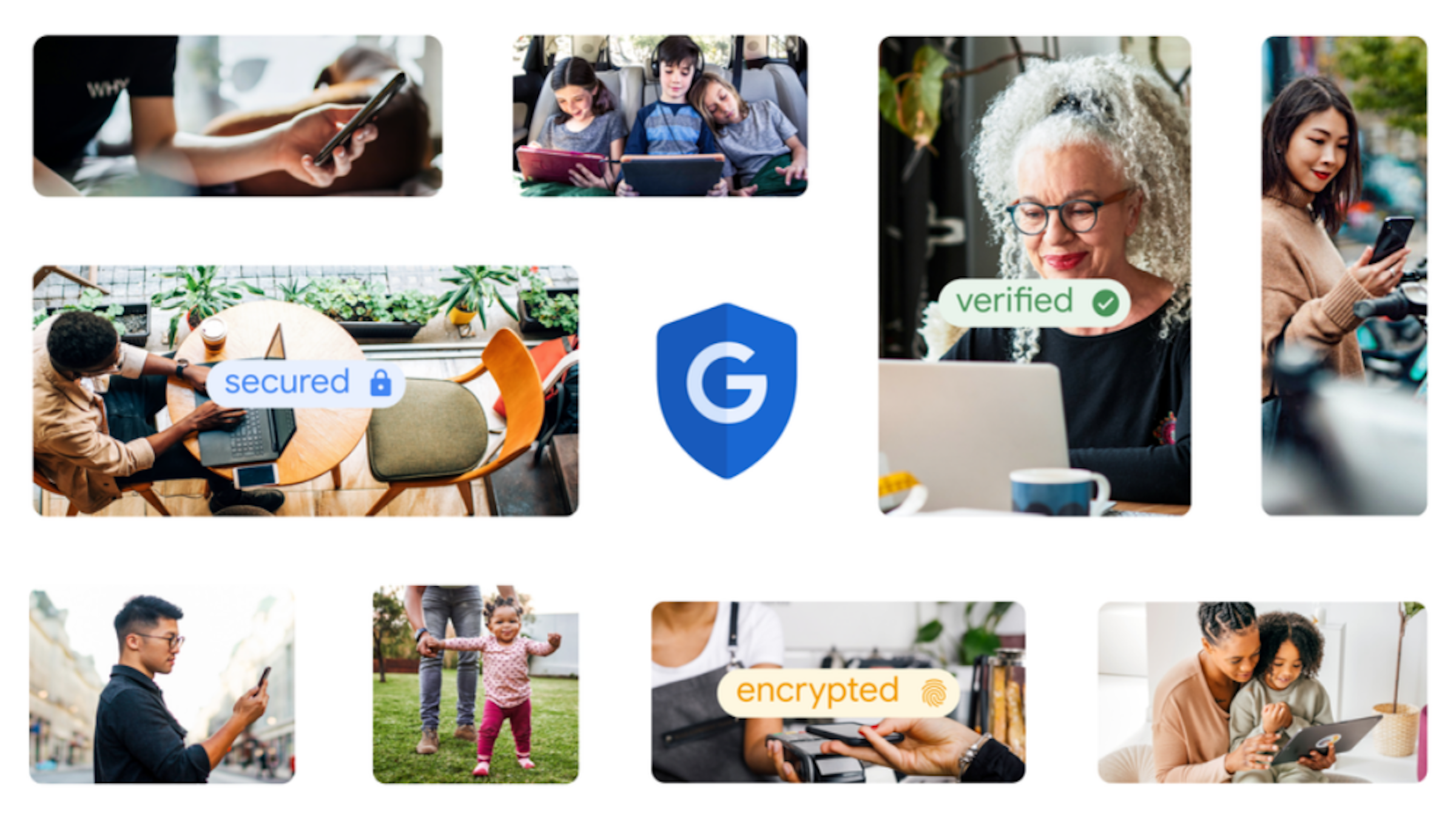 照片中提到了WHY、secured、G，跟谷歌有關，包含了谷歌更安全、Google I / O、Google帳號