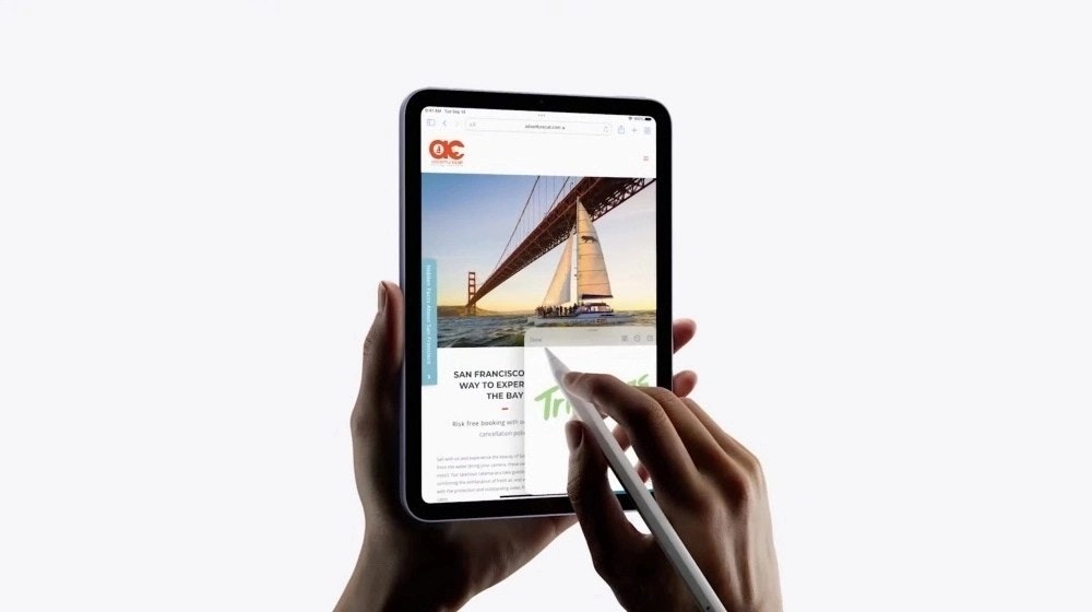 照片中提到了OKC、SAN FRANCISCO、WAY TO EXPER,包含了小型平板電腦、iPad 3、小型平板電腦、iPad Air、iPad Pro
