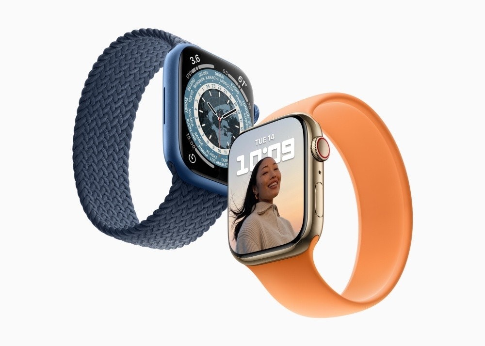 照片中提到了3.6、UVI、15:00，包含了蘋果手錶系列 7、蘋果手錶系列 7、蘋果手錶系列6、蘋果、45毫米