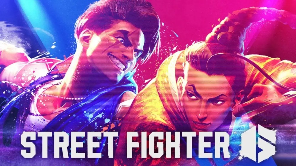 照片中提到了STREET FIGHTER，包含了海報、街頭霸王、的PlayStation 5、格鬥遊戲、卡普空