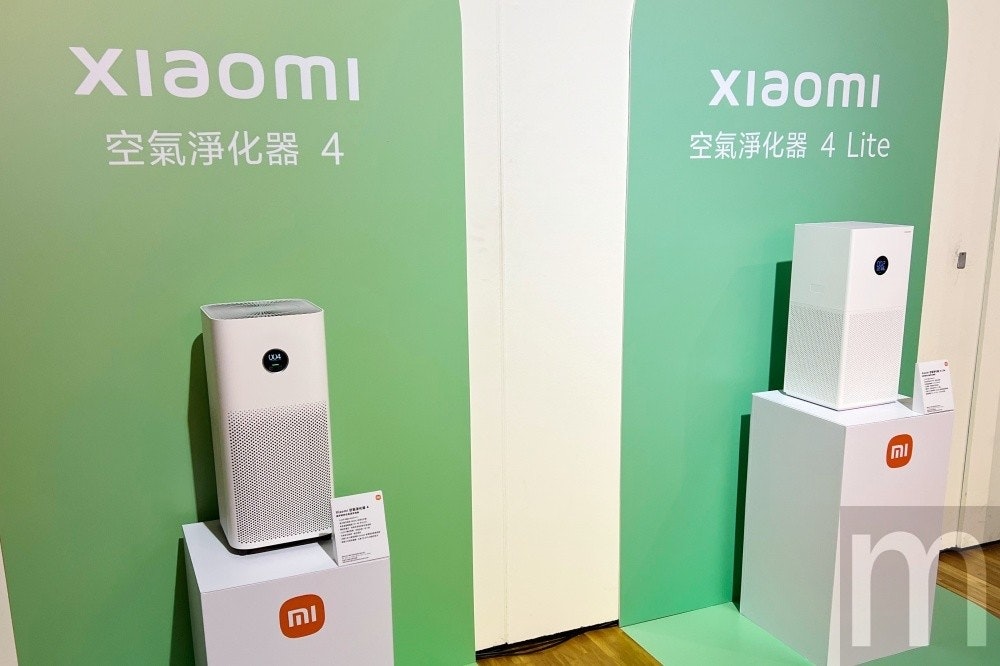 照片中提到了Xiaomi、Xiaomi、空氣淨化器 4,跟捷訊、康康集團有關,包含了家用電器、小米、紅米 Note 11、空氣淨化器、小米