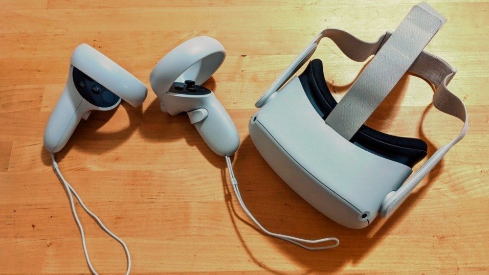 照片中包含了Oculus Quest 2、元任務 2、Oculus裂谷、Oculus任務、Oculus Quest 2 一體式耳機