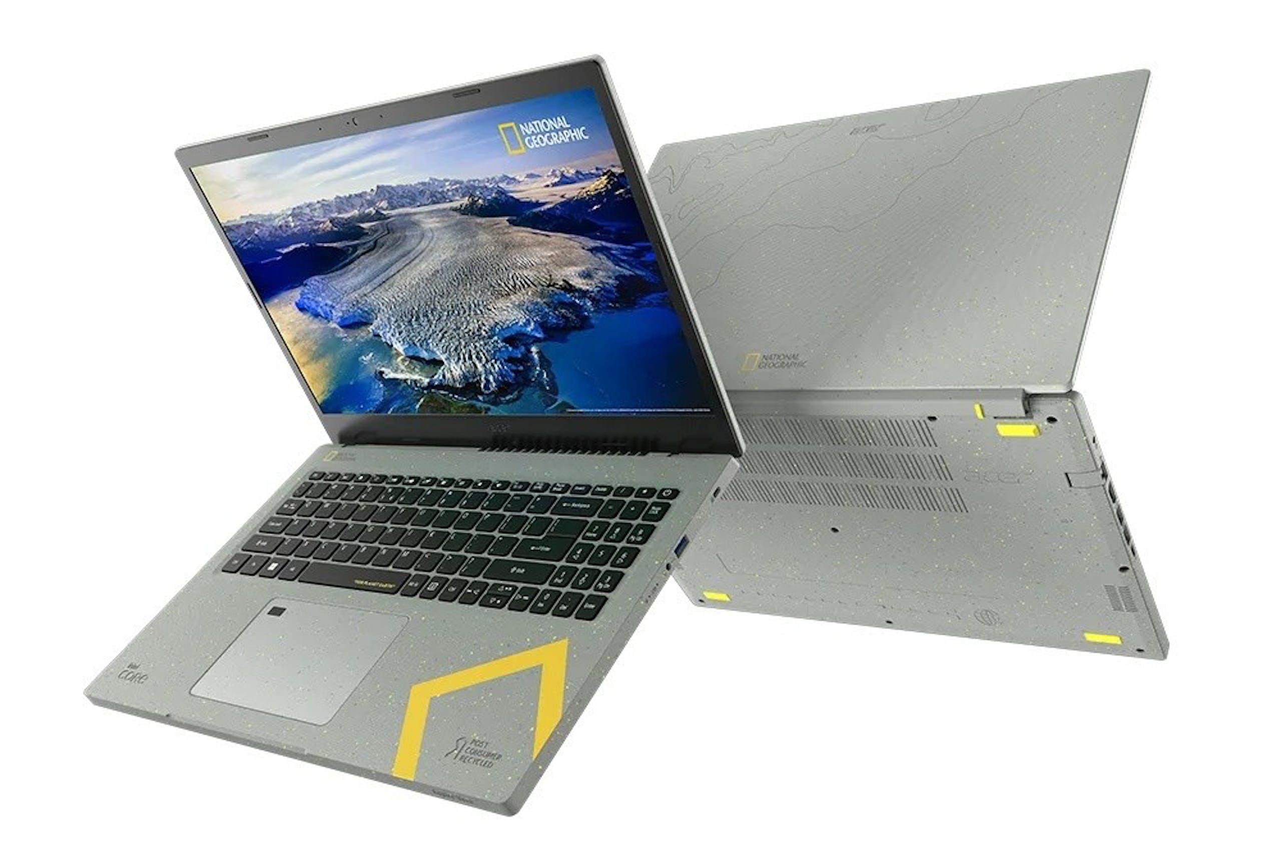 照片中提到了NAPHIC、NATIONAL，跟國家地理有關，包含了宏碁Aspire vero、宏碁Aspire vero、宏碁 Aspire Vero Pc Green Av15-51-56gd Pc 便攜、Acer TravelMate Vero TMV15-51 Core Win 11 Pro 64 位、宏cer