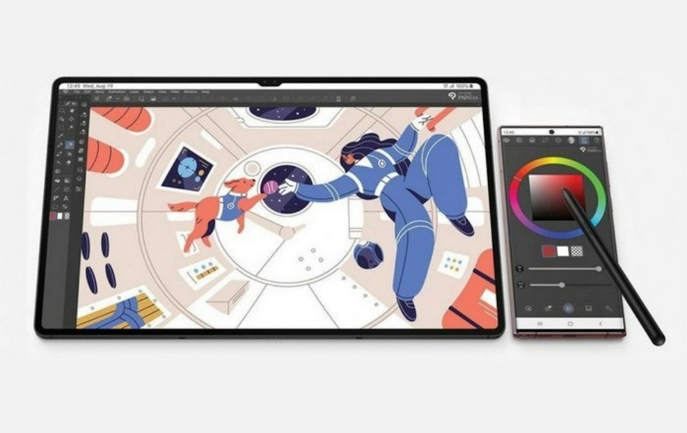 照片中包含了電子產品、三星Galaxy S8、三星、電腦、三星電子