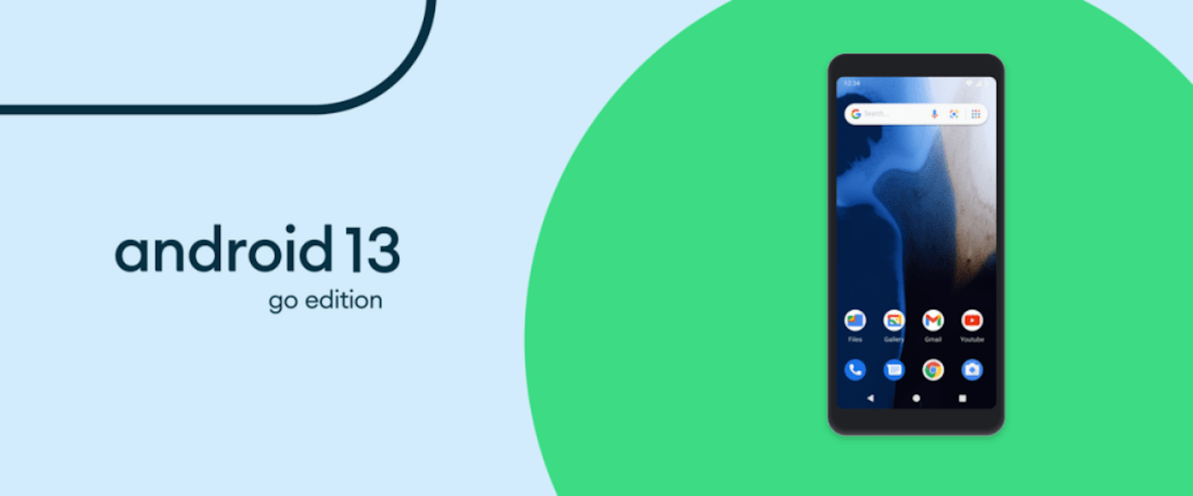 照片中提到了android 13、go edition，包含了Android Go、Android Go、安卓系統、安卓 13、Google Play