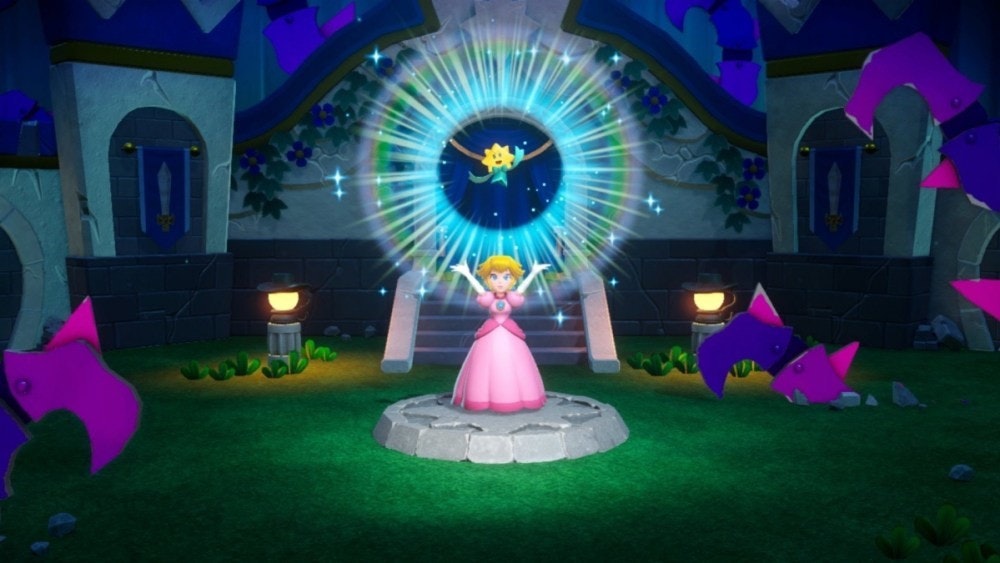 照片中提到了E，包含了新桃子公主遊戲、超級桃子公主、路易吉的大廈：闇月、桃子公主、桃子公主