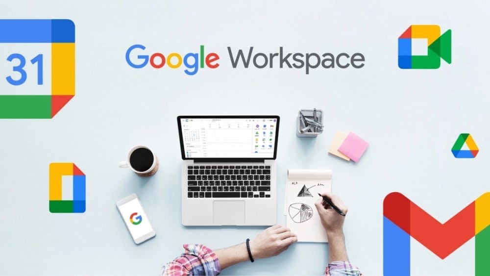 照片中提到了31、D、Google Workspace,跟谷歌有關,包含了谷歌工作空間 là gì、Google Workspace、雲計算、Google雲端硬碟