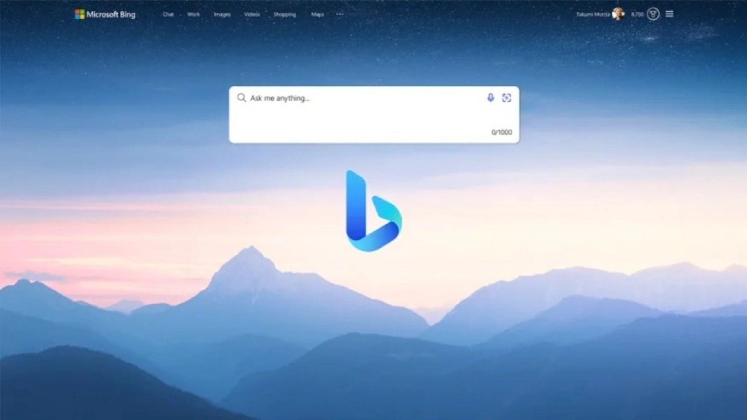 照片中提到了Microsoft Bing、Q Ask me anything.、0/1000，跟安全銀行有關，包含了微軟必應、微軟必應、微軟公司、聊天GPT、微軟邊緣