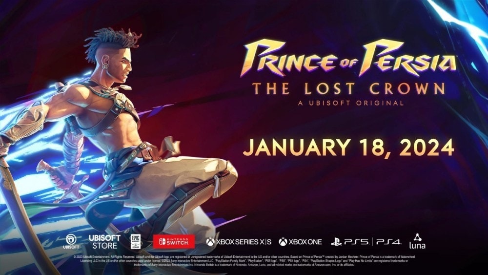 照片中提到了UBISOFT EPIC、STORE、bo,包含了海報、波斯王子、的PlayStation 5、漫威的蜘蛛俠:邁爾斯·莫拉萊斯、的YouTube