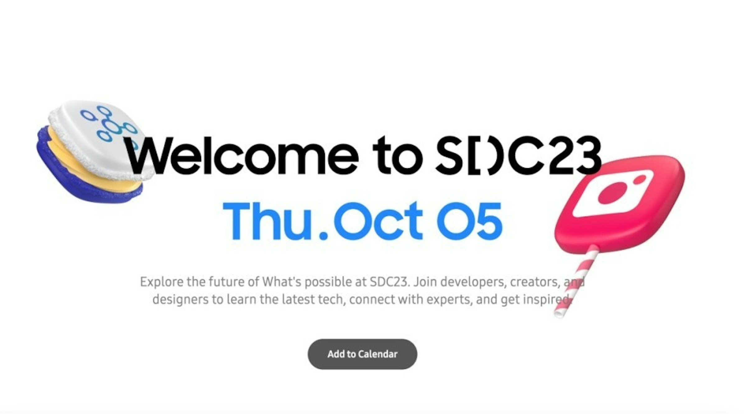 照片中提到了888、Welcome to SDC23、Thu.Oct 05，包含了在線廣告、產品、產品設計、商標、在線廣告