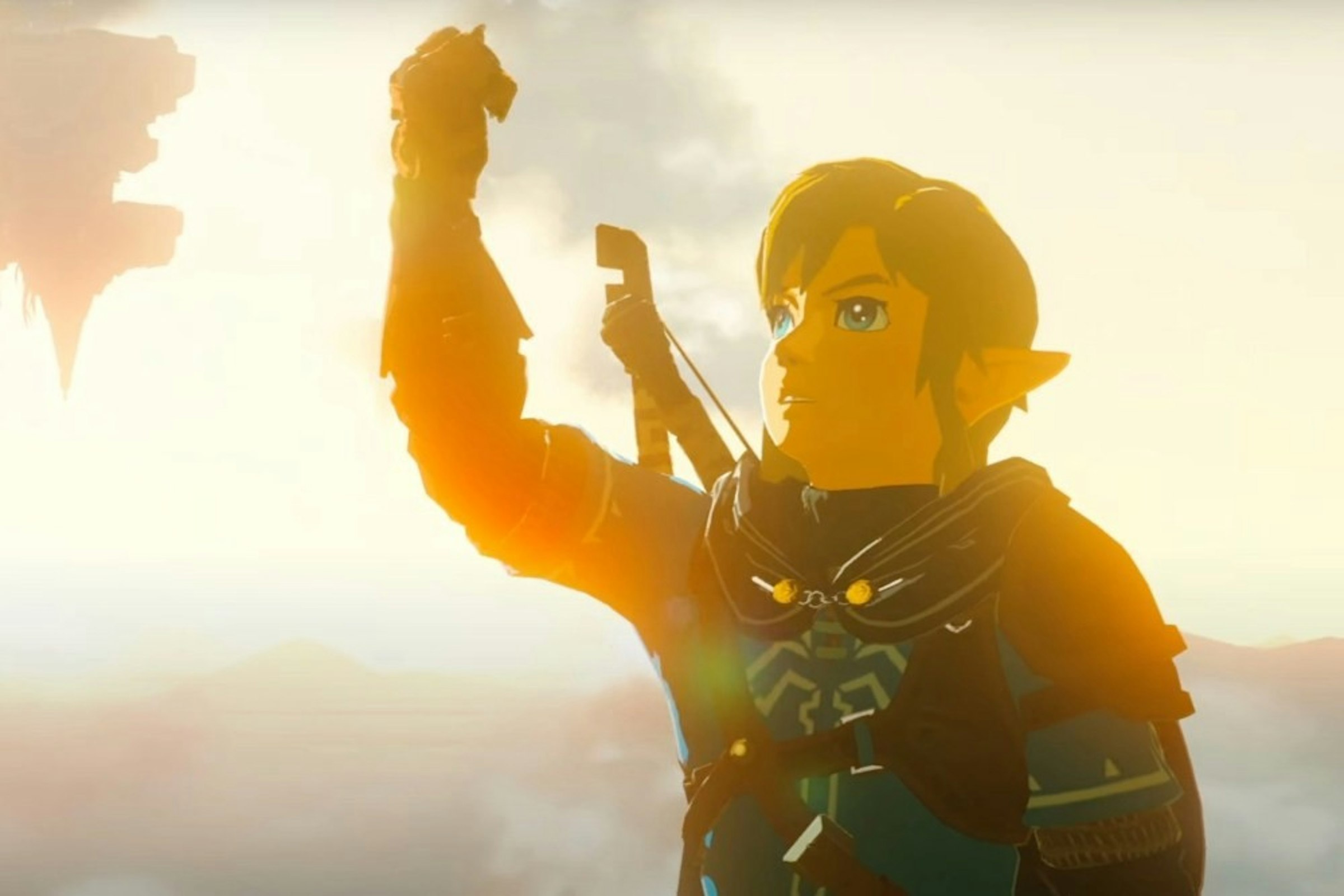 照片中包含了天空、塞爾達傳說：王國之淚、任天堂Switch、任天堂、1999 伊茲密特地震