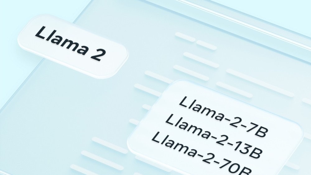 照片中提到了Llama 2、Llama-2-7B、Llama-2-13B，包含了駱駝、駱駝、駱駝、大型語言模型、人工智能