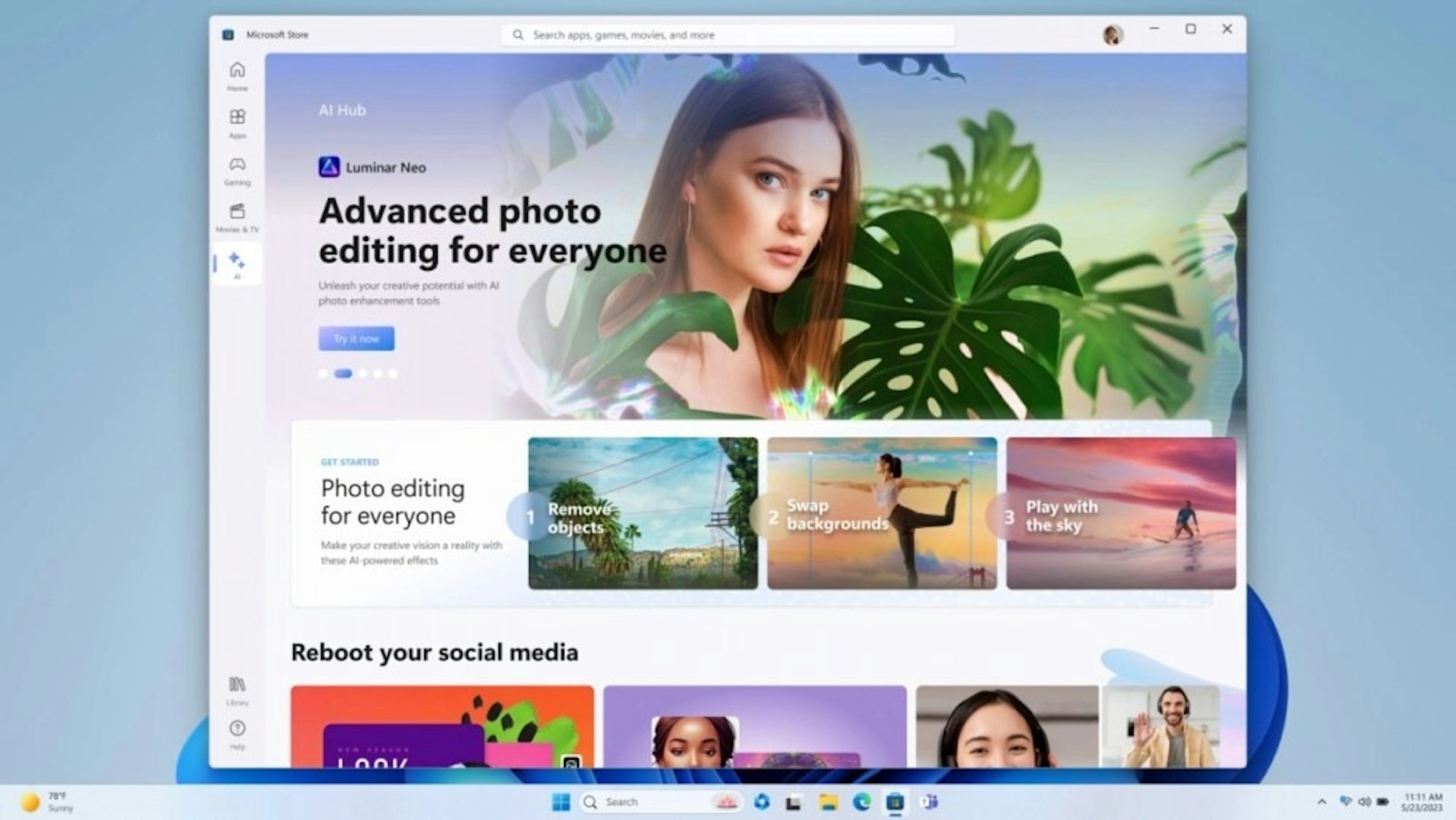 照片中提到了789、Sunny、Microsoft Store，包含了展示廣告、在線廣告、電腦顯示器、多媒體、圖形軟件