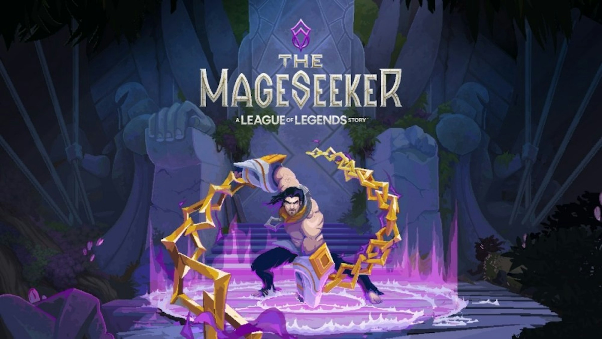 照片中提到了THE、MAGESEEKER、A LEAGUE OF LEGENDS STORY，跟麥克白鞋業有關，包含了mageseeker 英雄聯盟的故事、英雄聯盟、破敗之王：英雄聯盟的故事、尋魔者：英雄聯盟故事™、月光者