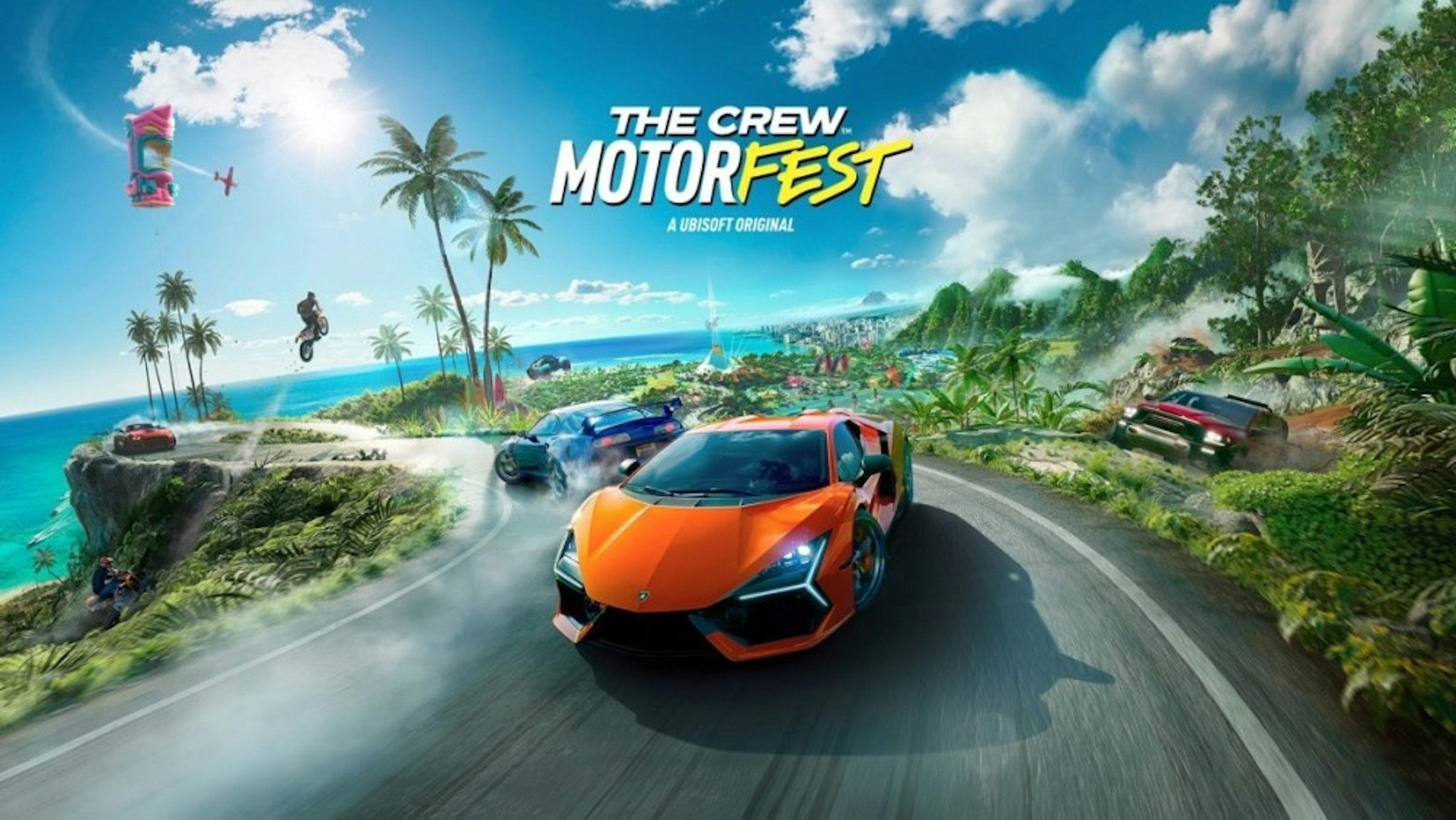 照片中提到了THE CREW、MOTORFEST、A UBISOFT ORIGINAL，包含了電腦牆紙、船員節、船員、育碧、的PlayStation 4