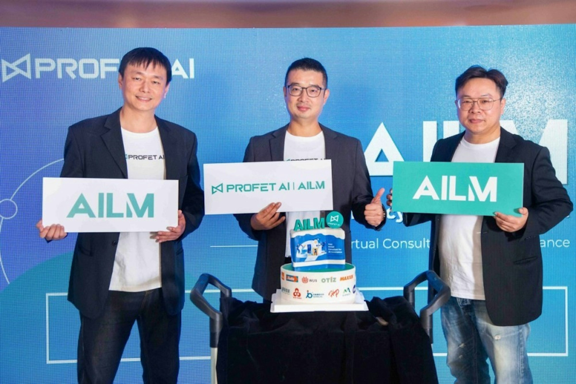 照片中提到了PROFAI、PROFET A、AILM，包含了通訊、公共關係、通訊、介紹、商業