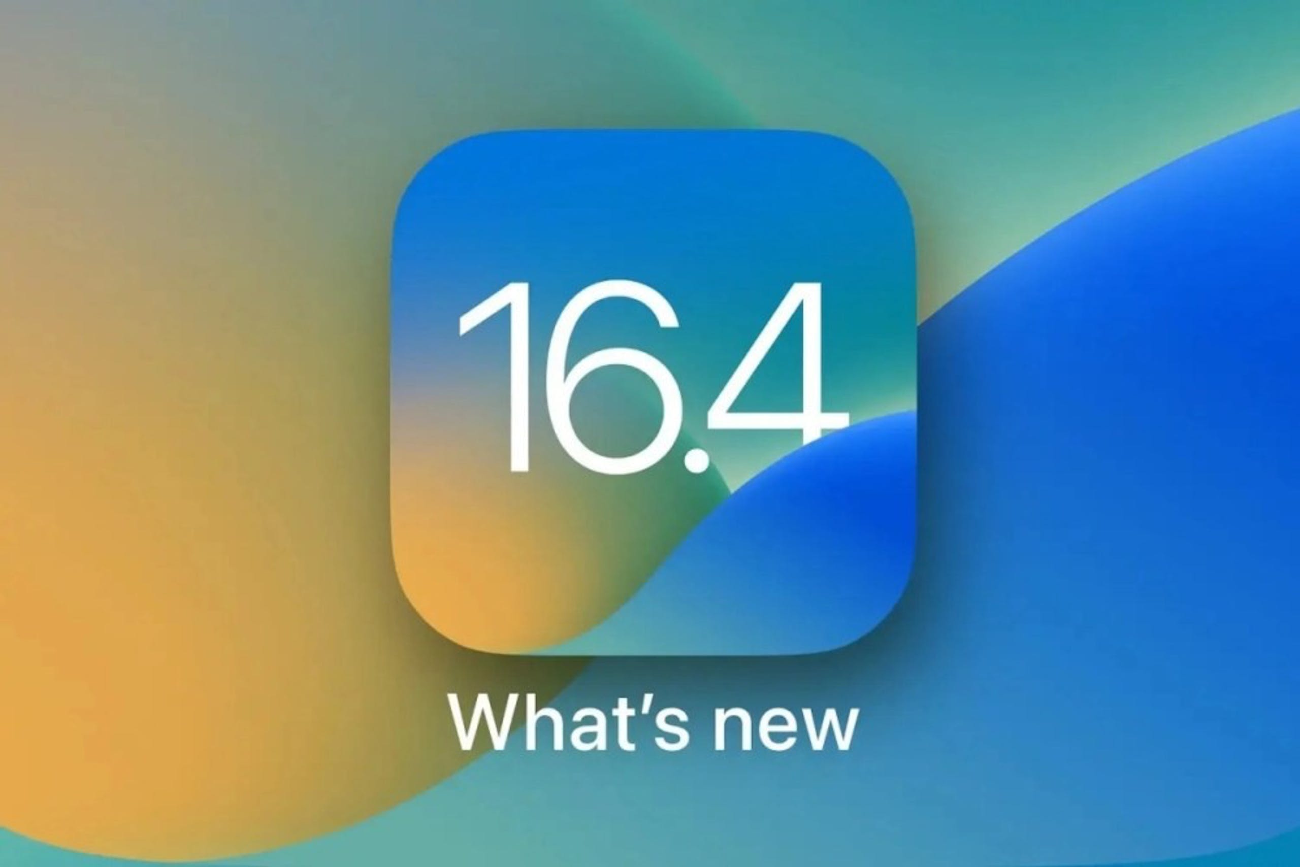照片中提到了16.4、What's new，包含了iOS 16.4、的iOS、蘋果手機、iOS 16、蘋果