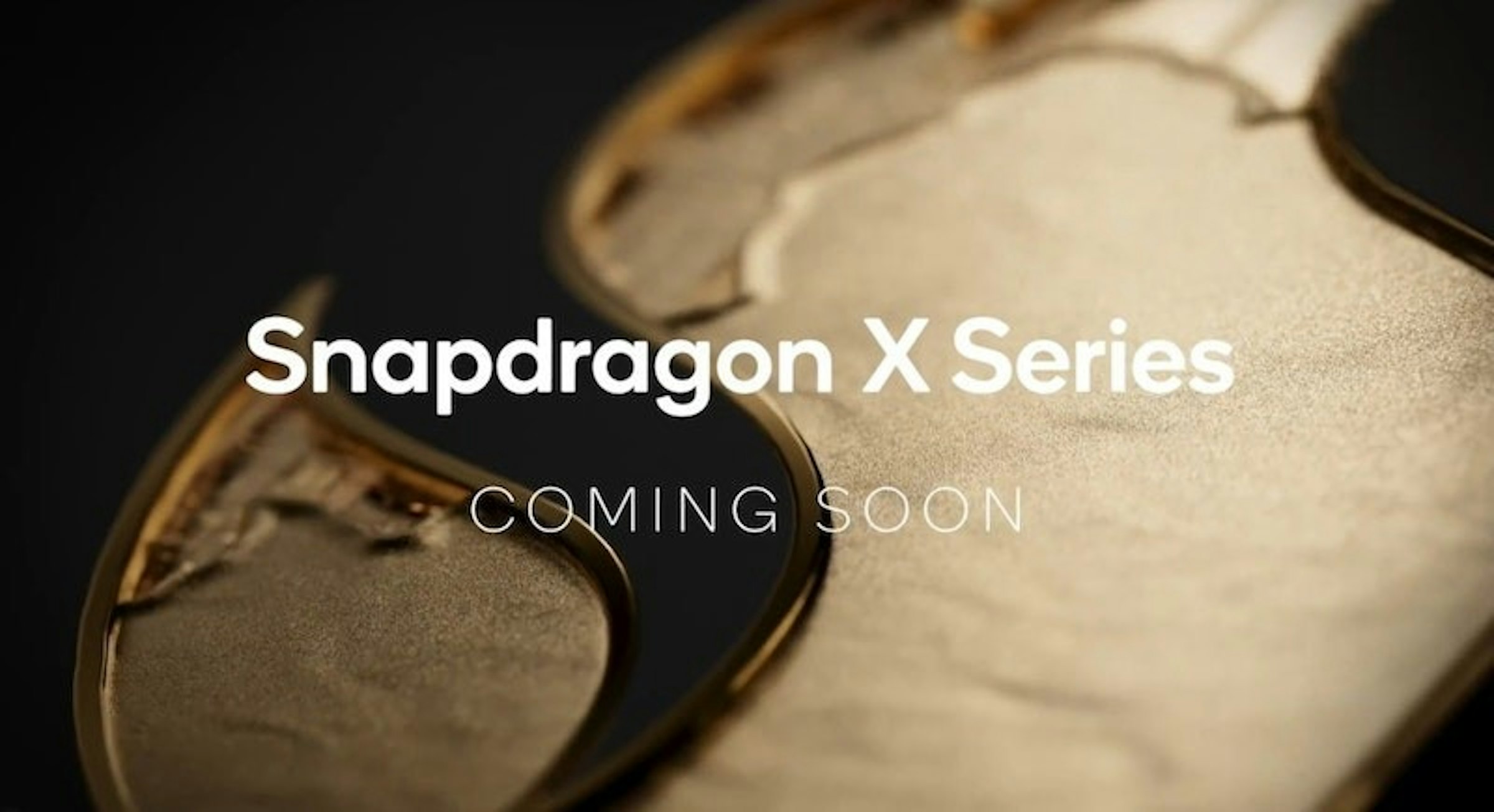 照片中提到了Snapdragon X Series、COMING SOON，包含了特寫、高通公司、金魚草、筆記本電腦、中央處理器