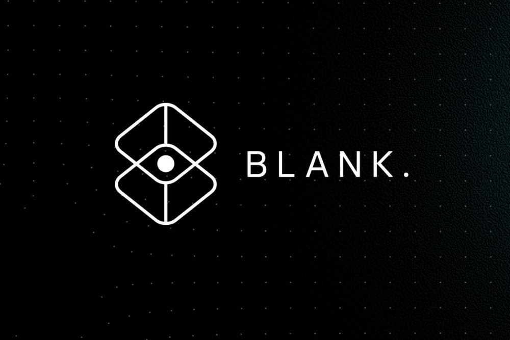 照片中提到了BLANK.，包含了銀行、平面設計、字形、商標、文本