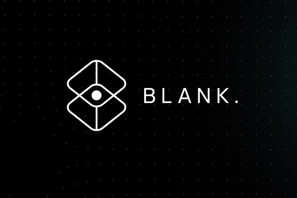 照片中提到了BLANK.,包含了銀行、平面設計、字形、商標、文本