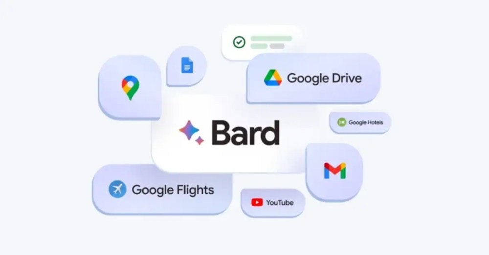 照片中提到了Bard、Google Flights、Google Drive，跟VTV1、廣告有關，包含了圖、詩人、聊天機器人、谷歌、SD Maid 1 - 系統清理