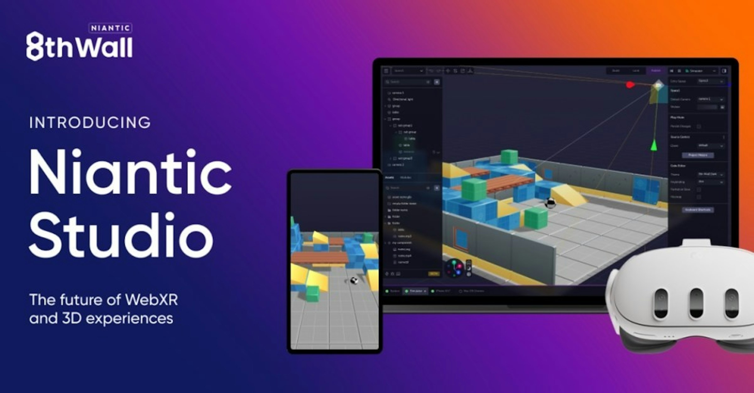 照片中提到了NIANTIC、8th Wall、INTRODUCING，包含了第八牆公司、第八牆公司、掃描宇宙、軟件、Niantic 公司