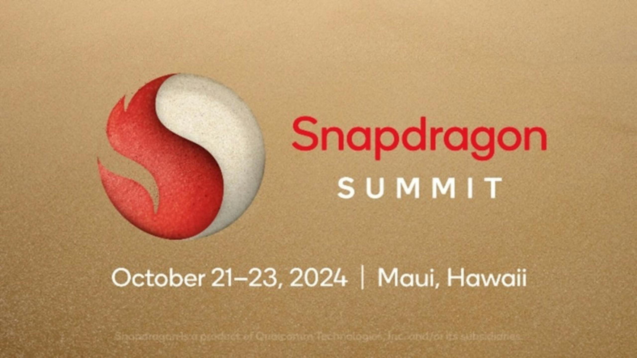 照片中提到了S、Snapdragon、SUMMIT，跟高通公司有關，包含了平面設計、平面設計、商標、設計、文本
