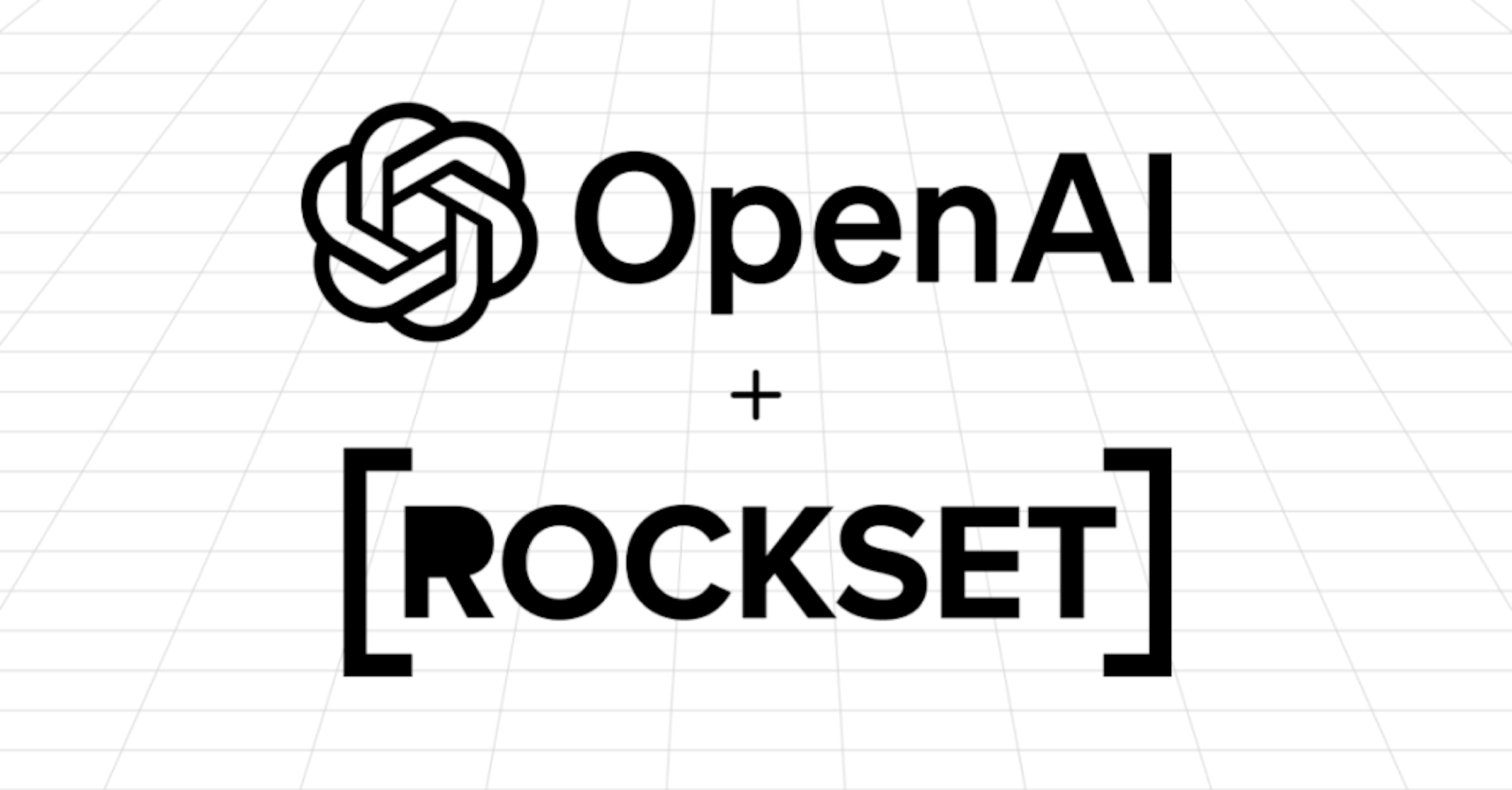 照片中提到了✓ OpenAl、+、[ROCKSET]，跟開放AI、開放AI有關，包含了數據、人工智能、公司