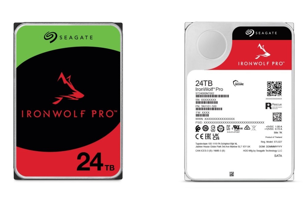 Seagate 推出24TB IronWolf Pro 硬碟提供企業儲存解決方案