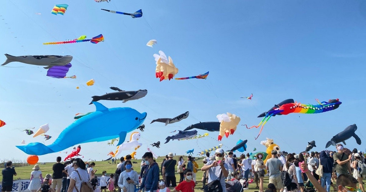 照片中提到了收字,包含了風箏、風箏、新竹市國際風箏節、南寮漁港、17公里海岸風景區