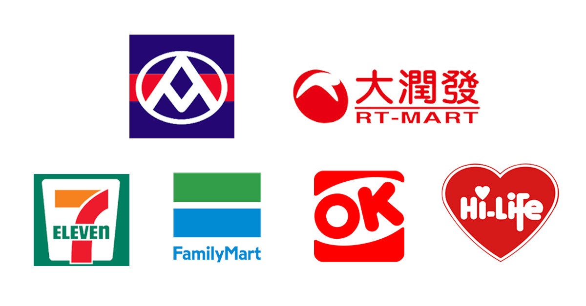 照片中提到了ELEVEN、FamilyMart、大潤發，跟CP全部、家庭超市有關，包含了萊爾富、咖啡、嗨生活、拿鐵、台灣全家百貨有限公司