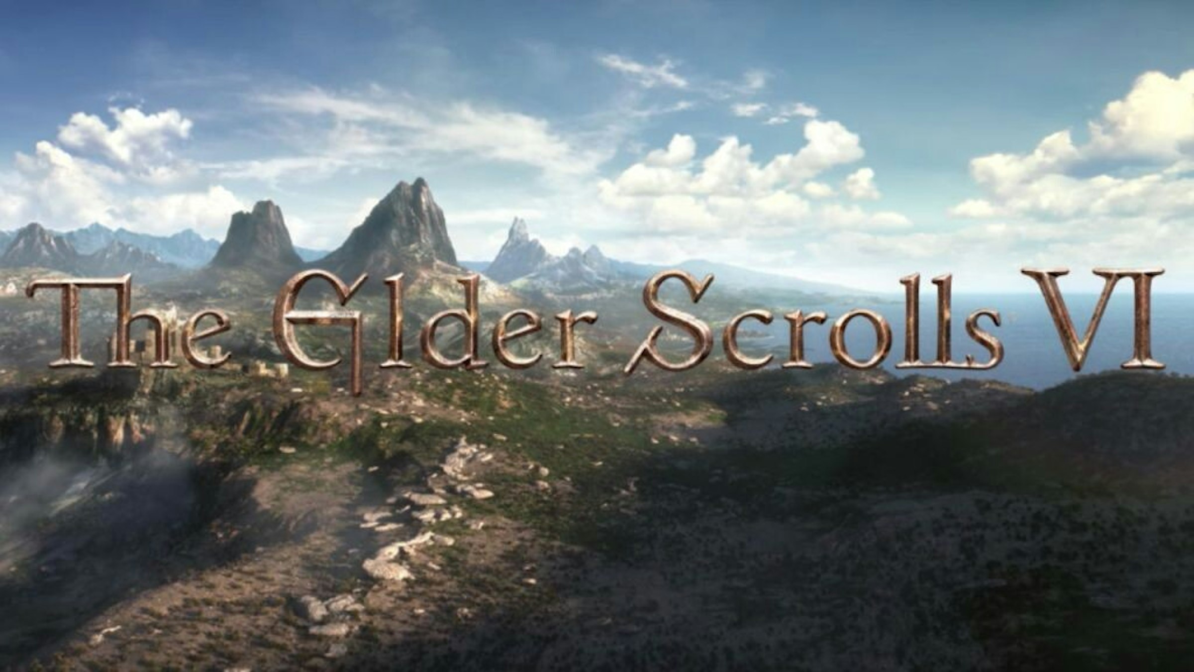 照片中提到了The Elder Scrolls VI，跟上古捲軸VI有關，包含了首腦、海報、文本、個人電腦、屏幕截圖