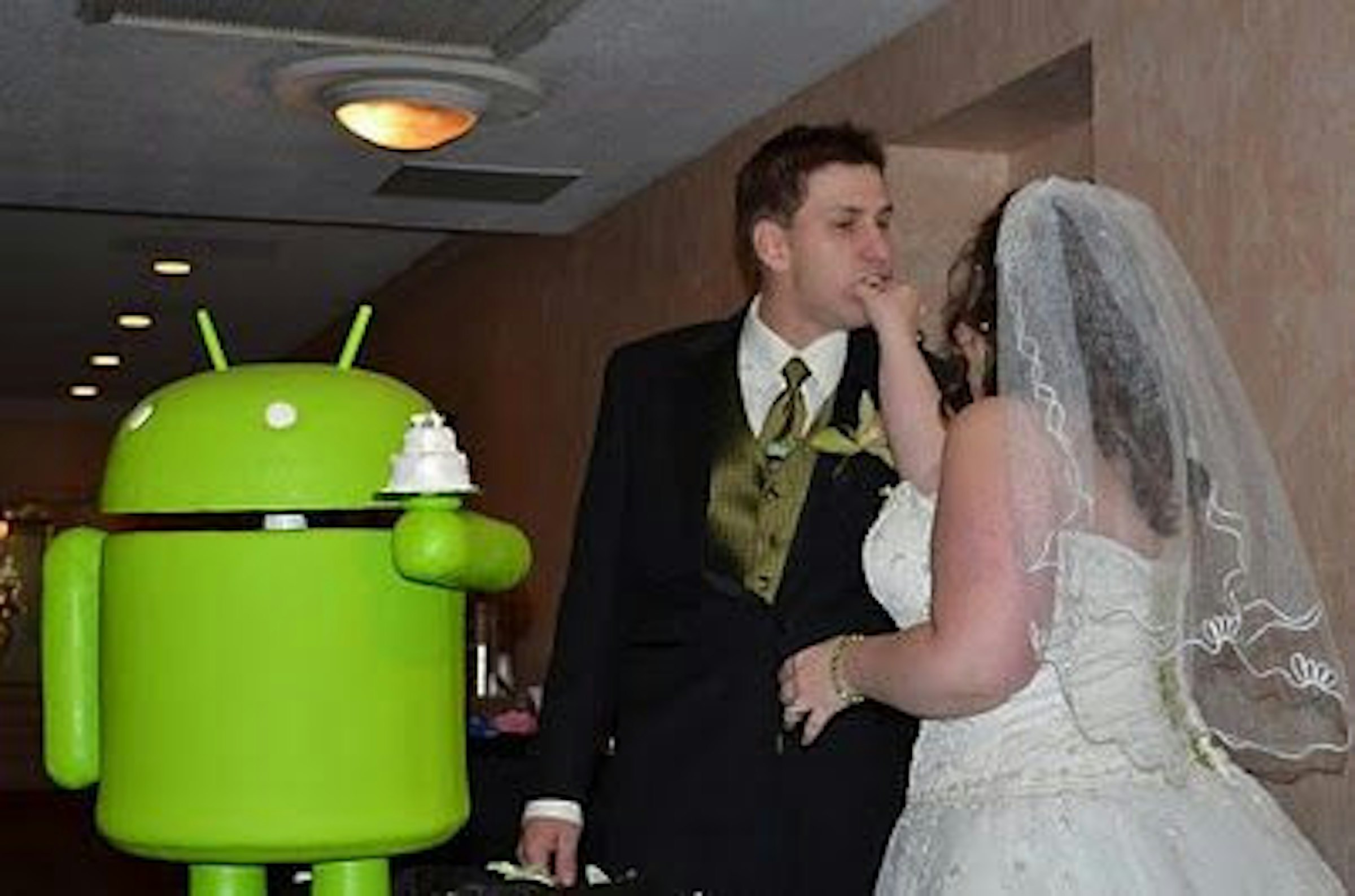 是Android 與婚禮的關係，就是......溫馨地被切？這篇文章的首圖