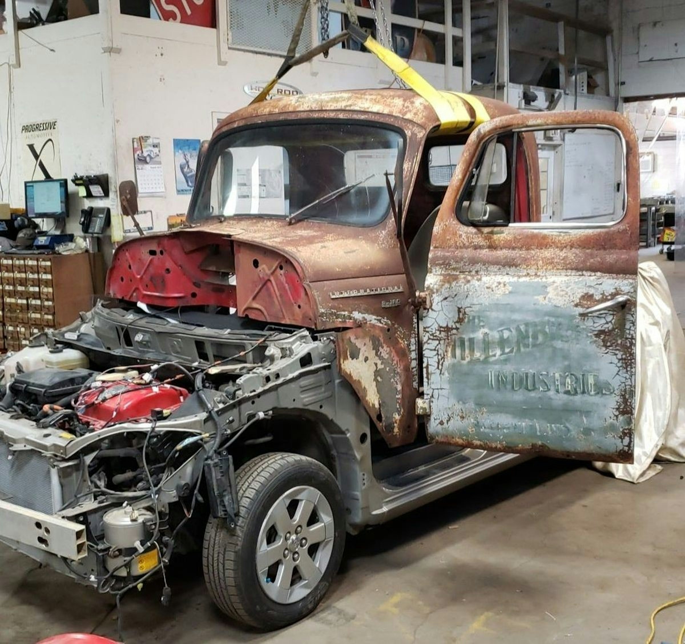 1953年生鏽老貨卡硬上prius 油電車引擎從無到有的改造過程 萬國卡車 Cool3c