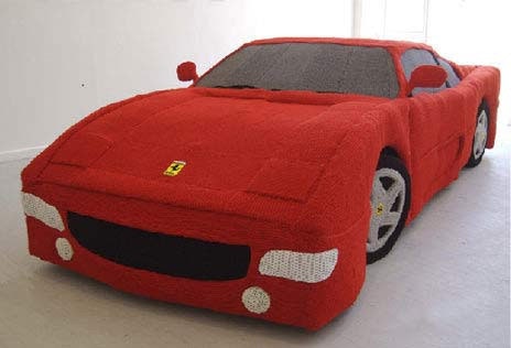 毛線織的Ferrari!!