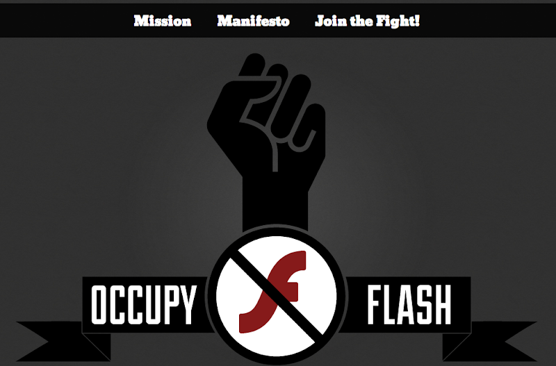 是佔領正夯！有電腦的一起來佔領 Flash（Occupy Flash）吧！這篇文章的首圖