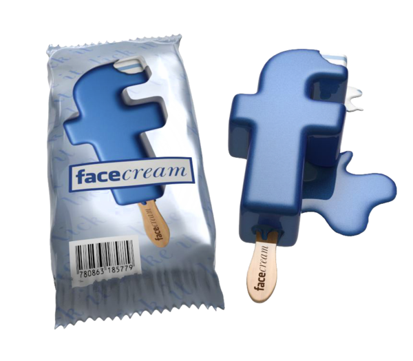 是 Facebook + Ice Cream = Facecream?這篇文章的首圖