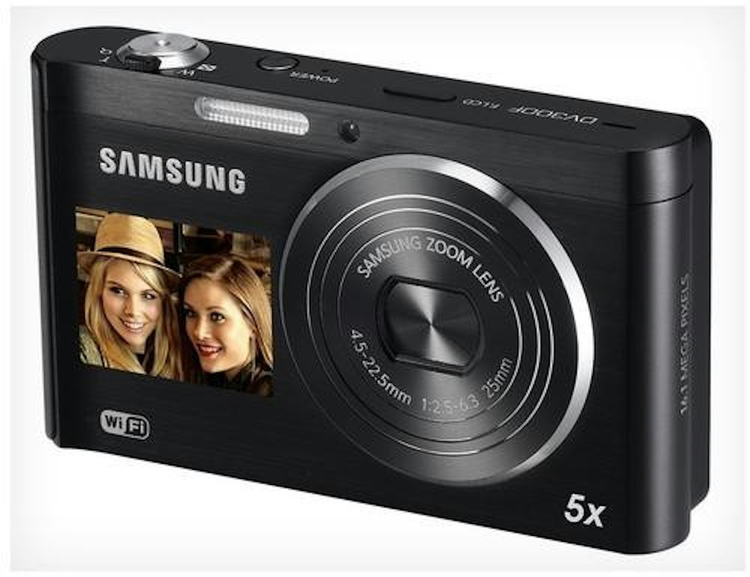 是Samsung發表新款雙螢幕相機DV300F，要價199美元，有WiFi這篇文章的首圖