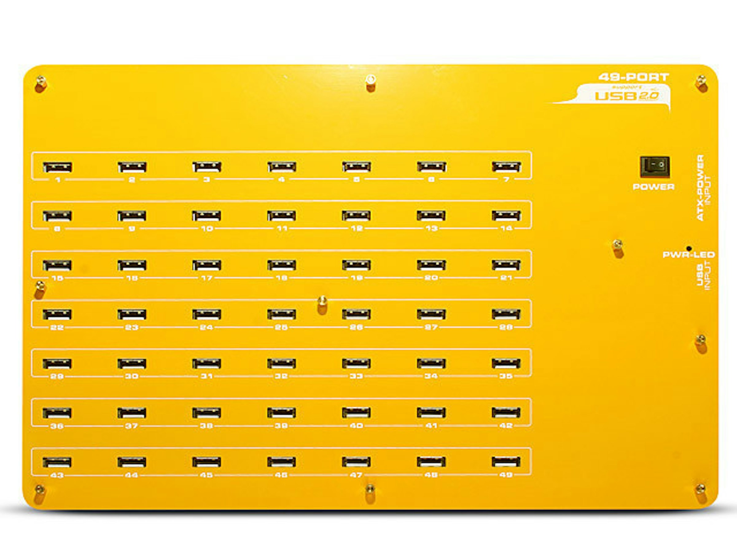 是保證你用不完的USB Hub，49埠隨你插這篇文章的首圖