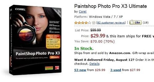 是PaintShop Photo Pro X3 Ultimate大降價這篇文章的首圖