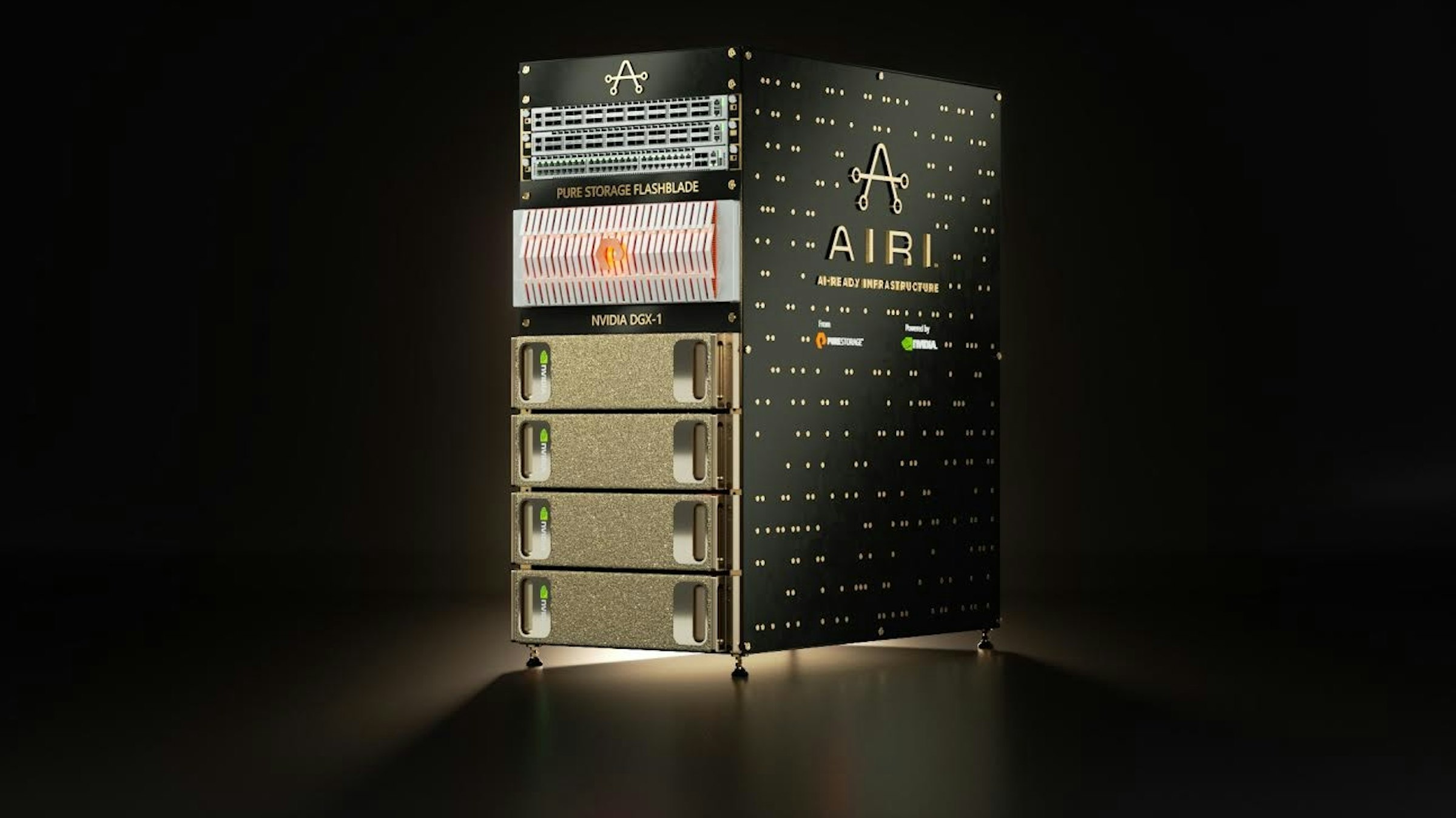 Pure Storage, , Graphics processing unit, Business, Industry, Nvidia DGX-1, , Nvidia, Data, Infrastructure, airi purestorage, product design, font