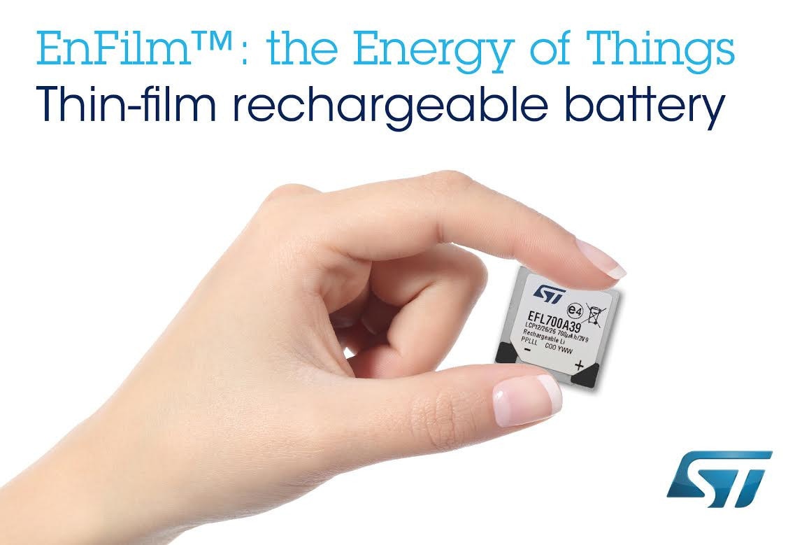 是ST 宣布不到 0.25mm 的 EnFilm 超薄鋰電池已可限量生產這篇文章的首圖