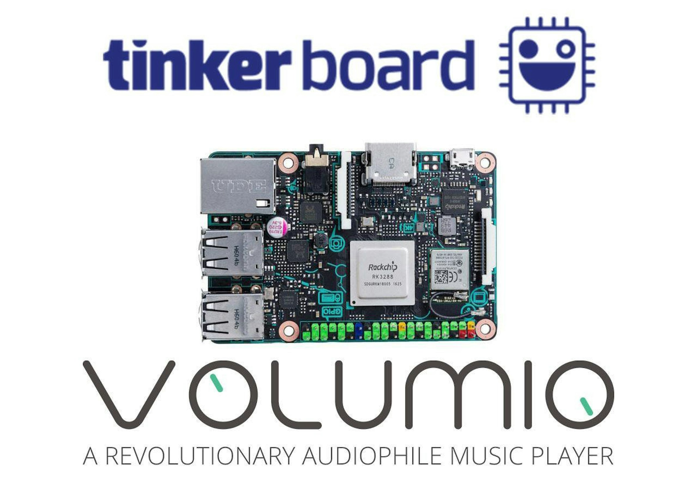 是知名 Linux 音樂播放系統 Volumio 宣布支援華碩 Thinkerboard ，不過尚未能支援 I2S DAC這篇文章的首圖