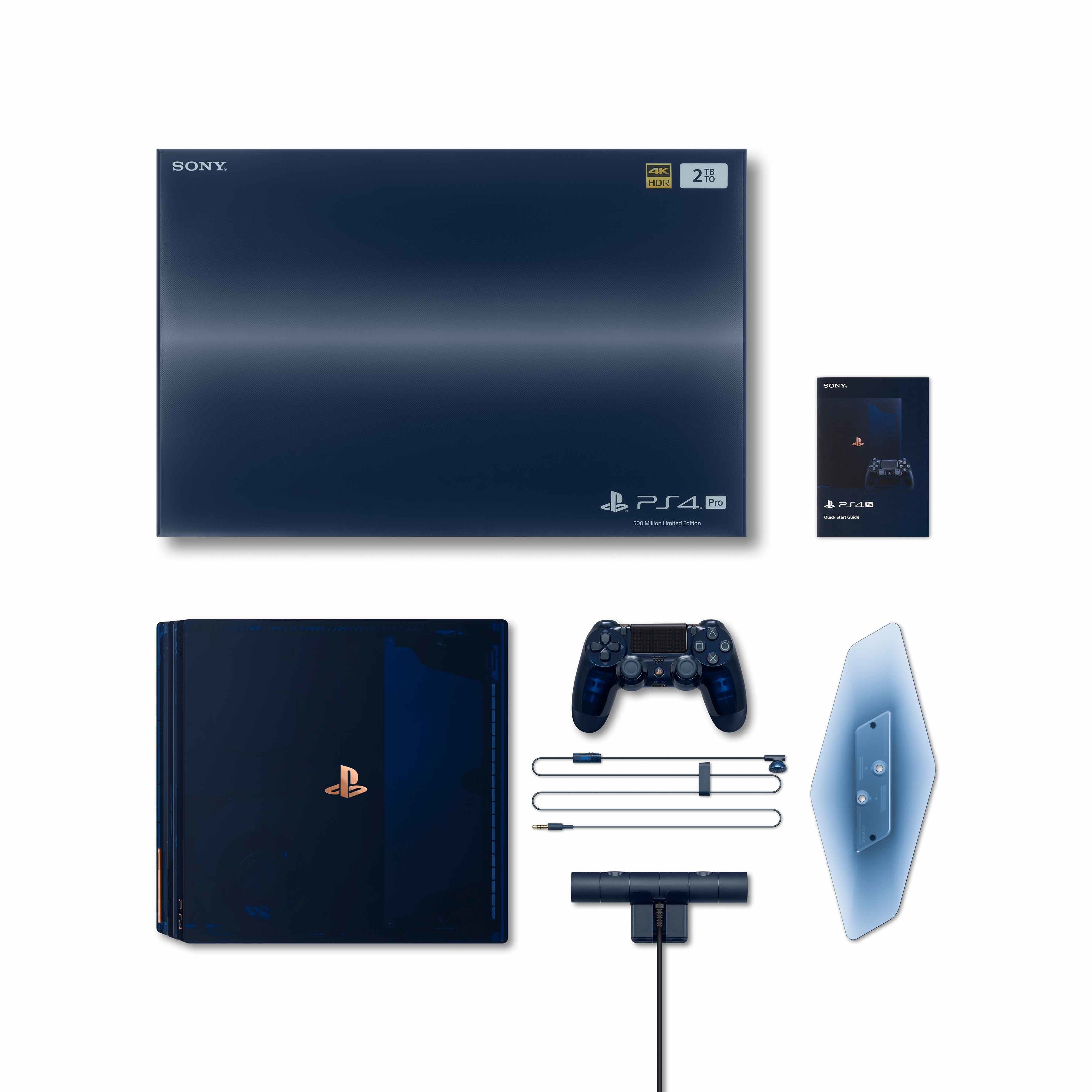 歡慶突破銷售超越五億台， SIE 推出半透明藍的PlayStation 4 Pro 500 