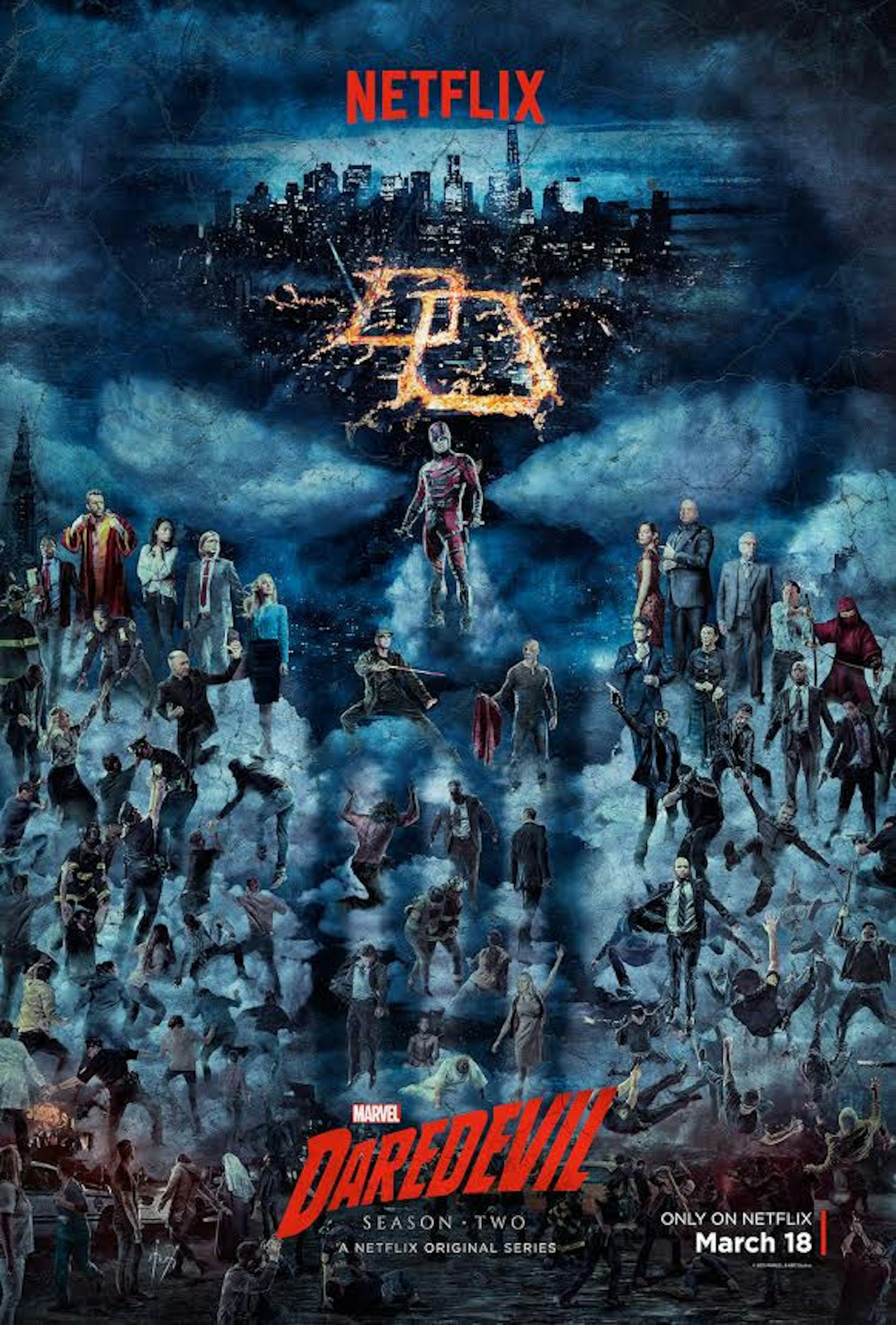 是Netflix 原創影集漫威夜魔俠第二季三月登場，後續還有更多漫威英雄原創影集這篇文章的首圖