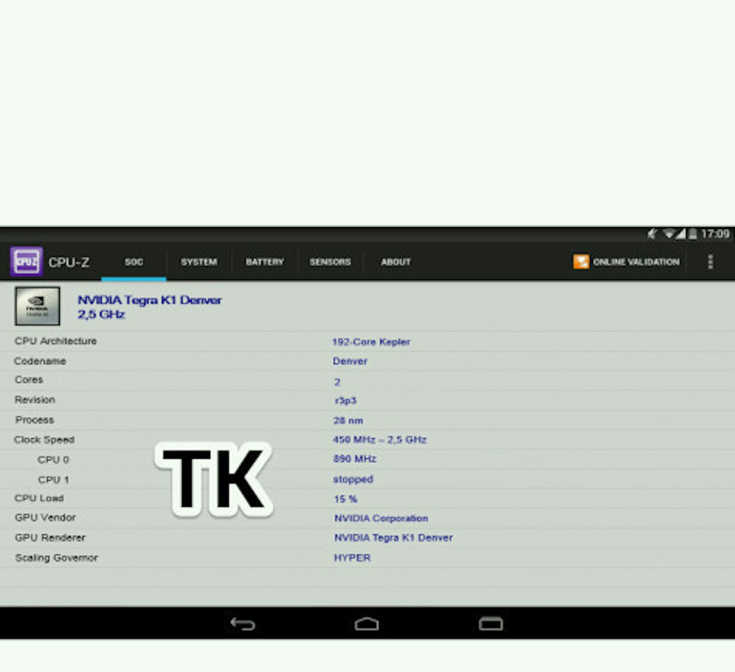 是CPU-Z 資訊透露 Nexus 9 將搭載 NVIDIA 雙 Denver 核心的 64bit Tegra K1 處理器這篇文章的首圖