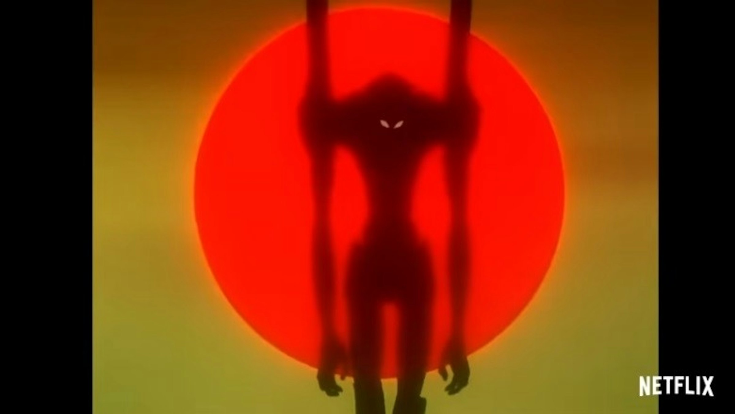 Toji Suzuhara, Kaworu Nagisa, Rebuild of Evangelion, Shinji Ikari, Rei Ayanami, Anime, Angel, Film, , Anime News Network, Silhouette, red, orange, lighting, computer wallpaper, heat, flame, graphics, font