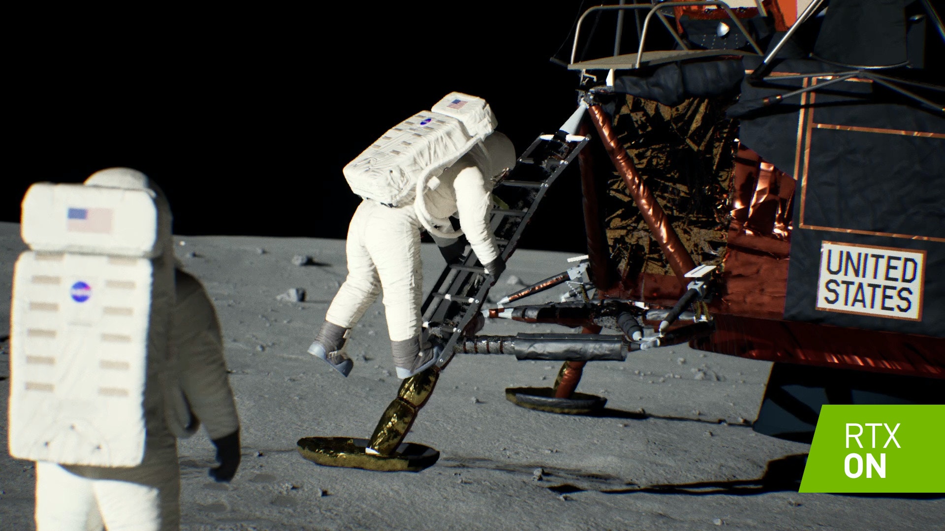 Ray tracing, Apollo 11, Nvidia RTX, Moon landing, Graphics processing unit, Nvidia, , Apollo program, Rendering, Graphics Cards & Video Adapters, Ray tracing, Astronaut, Space, Vehicle, Action figure