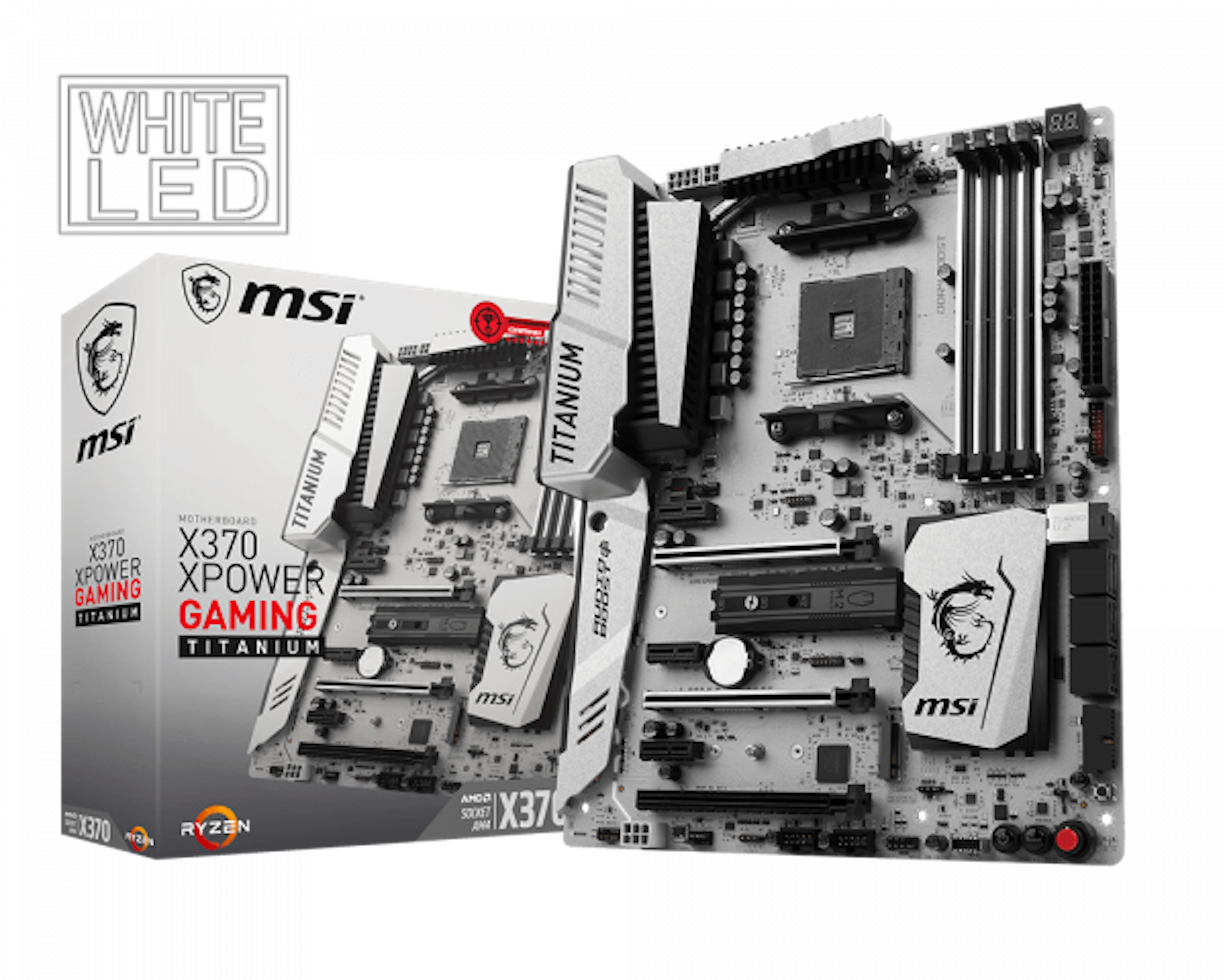 Socket AM4, MSI X370 XPOWER GAMING TITANIUM, MSI X370 XPOWER GAMING TITANIUM, Motherboard, Ryzen, , Micro-Star International, MSI X370 GAMING PRO CARBON, PCI Express, , msi x370, Motherboard, Computer component, Electronics, Technology, Product, Electronic device, Computer hardware, Circuit component, Microcontroller, Font