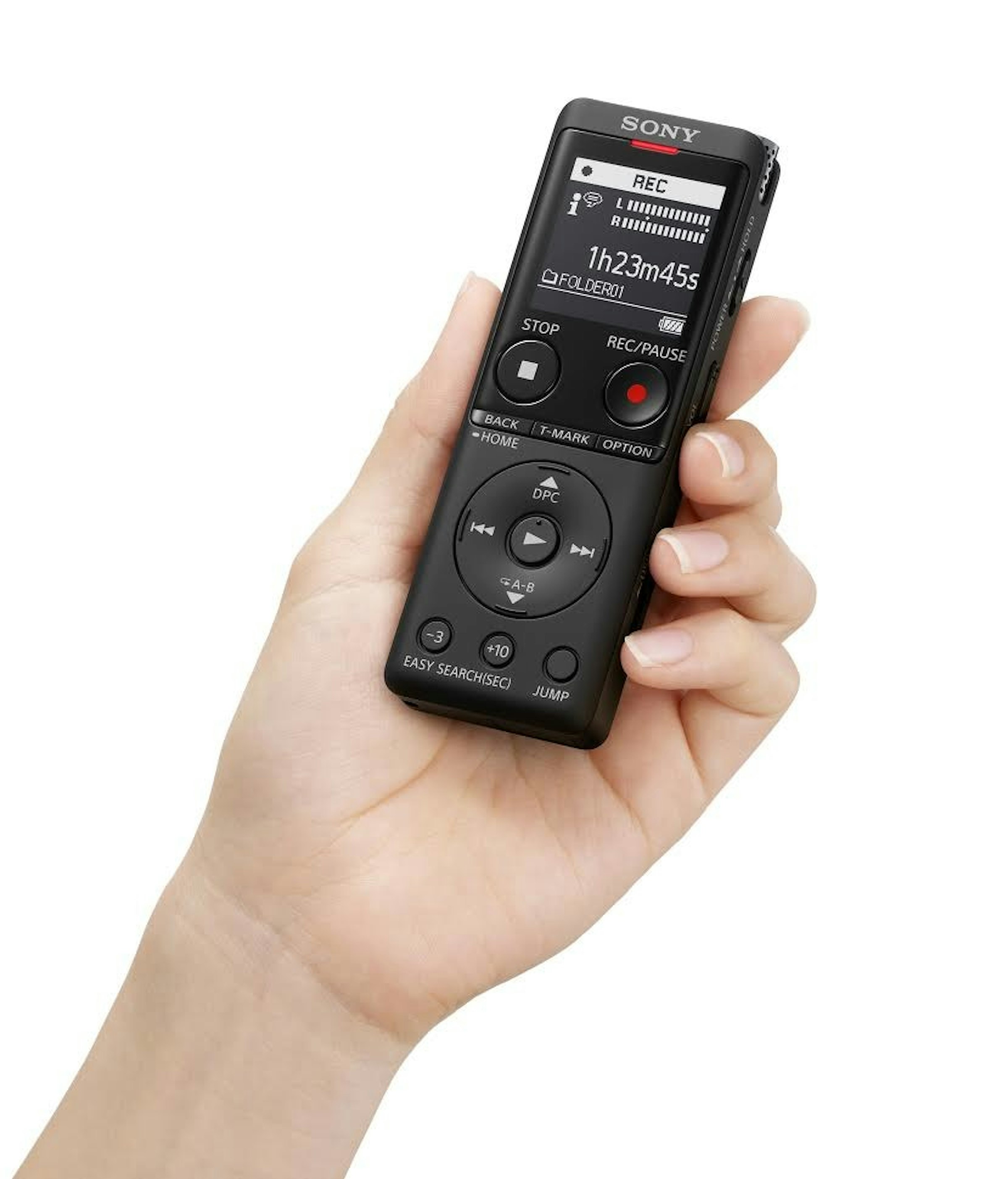照片中提到了SONY、REC、LI，包含了索尼icd px470、帶有USB ICDPX370的索尼數字錄音機、聽寫機、翻新的帶有內置USB的Sony ICDPX370單聲道數字錄音機、索尼公司